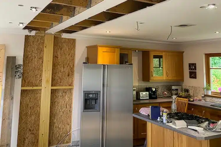 Architectural Services Scotland - Garage Conversion to Garden Flat - Construction